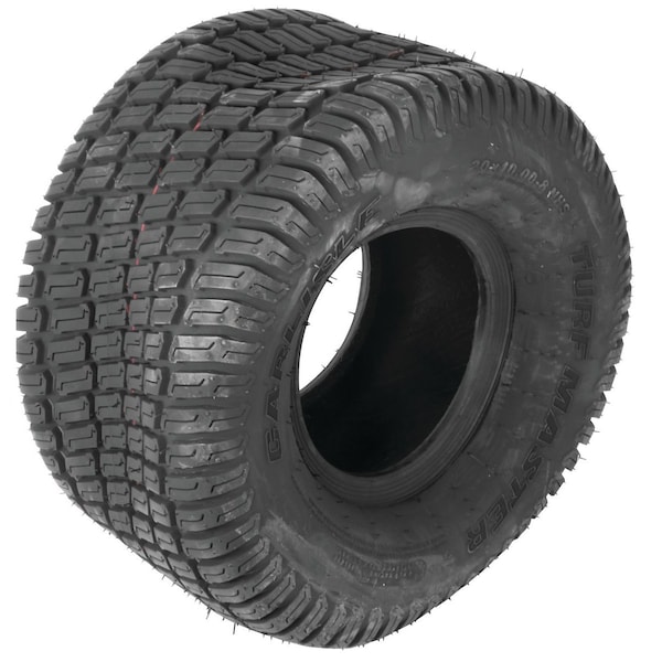 20x10.00-8 Lawn Mower Tire, 4 Ply, Turf Master